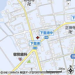 ローソン安土下豊浦店周辺の地図