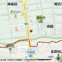 愛知県津島市金柳町南脇117周辺の地図