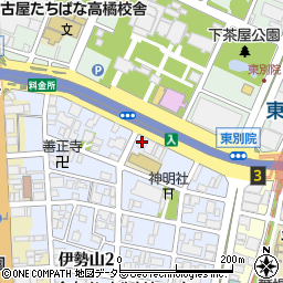 中日新聞　金山専売店・すずき新聞店周辺の地図