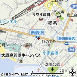勝浦眼科医院周辺の地図