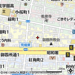 愛知県名古屋市昭和区東畑町2丁目15周辺の地図