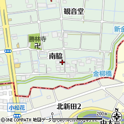 愛知県津島市金柳町南脇146周辺の地図