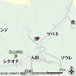 愛知県豊田市大塚町落周辺の地図