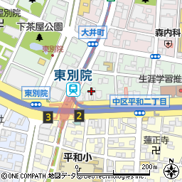 愛知県名古屋市中区大井町3周辺の地図