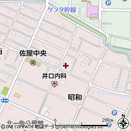 愛知県愛西市北一色町昭和134周辺の地図