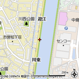 愛知県名古屋市中川区富田町大字万場川西下周辺の地図