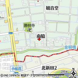 愛知県津島市金柳町南脇周辺の地図