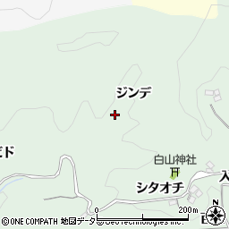 愛知県豊田市大塚町ジンデ周辺の地図