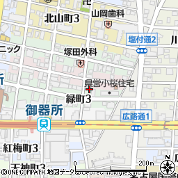 愛知県名古屋市昭和区小桜町3丁目20周辺の地図