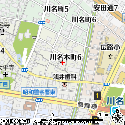 愛知県名古屋市昭和区川名本町6丁目24周辺の地図