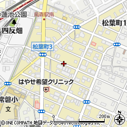 愛知県名古屋市中川区松葉町周辺の地図