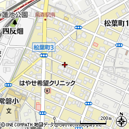愛知県名古屋市中川区松葉町周辺の地図