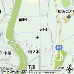 愛知県豊田市舞木町寺田周辺の地図