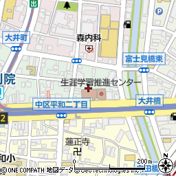 名古屋市女性会館駐車場周辺の地図