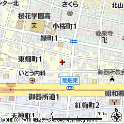 愛知県名古屋市昭和区東畑町周辺の地図