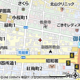 愛知県名古屋市昭和区東畑町2丁目6周辺の地図
