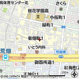 愛知県名古屋市昭和区東畑町1丁目周辺の地図