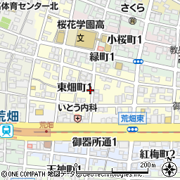 愛知県名古屋市昭和区東畑町1丁目43周辺の地図