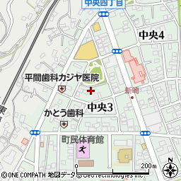 神奈川県足柄下郡湯河原町中央3丁目周辺の地図