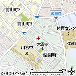 愛知県名古屋市昭和区楽園町84周辺の地図