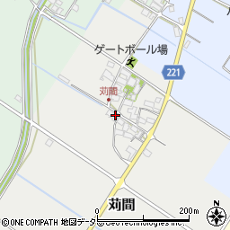 滋賀県愛知郡愛荘町苅間周辺の地図