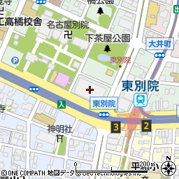 名古屋テレビ放送周辺の地図