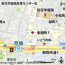 愛知県名古屋市昭和区東畑町1丁目36周辺の地図