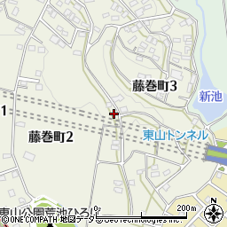 愛知県名古屋市名東区藤巻町周辺の地図