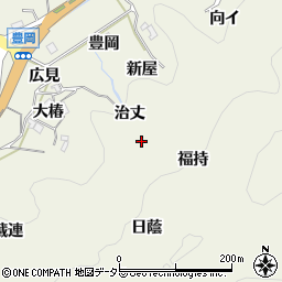愛知県豊田市富岡町治丈周辺の地図