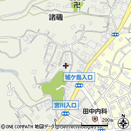 神奈川県三浦市三崎町諸磯862周辺の地図