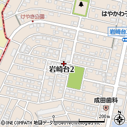 愛知県日進市岩崎台2丁目周辺の地図