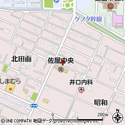 愛知県愛西市北一色町昭和110周辺の地図