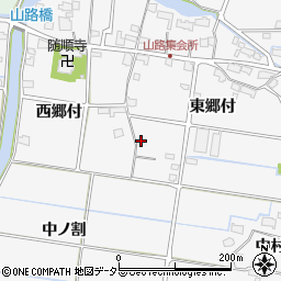 愛知県愛西市山路町東郷付94周辺の地図