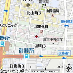 愛知県名古屋市昭和区小桜町3丁目周辺の地図