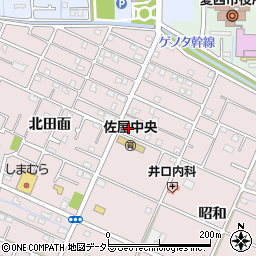 愛知県愛西市北一色町昭和111周辺の地図