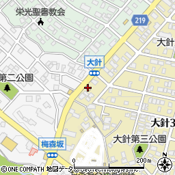 すき家名東大針店周辺の地図
