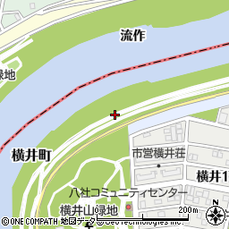 愛知県名古屋市中村区横井町周辺の地図