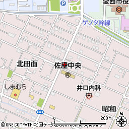 愛知県愛西市北一色町昭和112周辺の地図