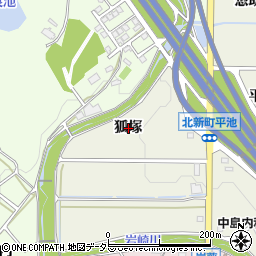 愛知県日進市北新町狐塚周辺の地図