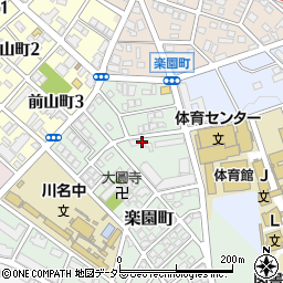 愛知県名古屋市昭和区楽園町32周辺の地図