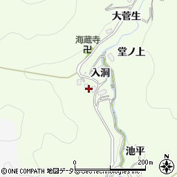愛知県豊田市菅生町入洞周辺の地図