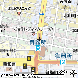 昭和区役所前周辺の地図