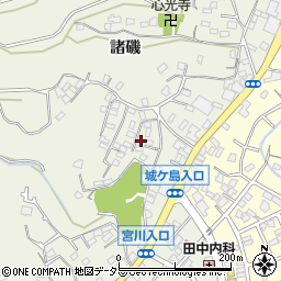 神奈川県三浦市三崎町諸磯862-4周辺の地図