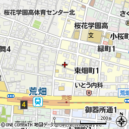 愛知県名古屋市昭和区東畑町1丁目7周辺の地図