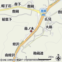 愛知県豊田市富岡町藤ノ木周辺の地図