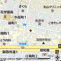 愛知県名古屋市昭和区東畑町2丁目5周辺の地図
