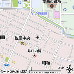 愛知県愛西市北一色町昭和77周辺の地図