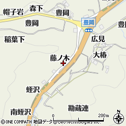 愛知県豊田市富岡町（藤ノ木）周辺の地図