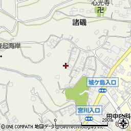 神奈川県三浦市三崎町諸磯841周辺の地図