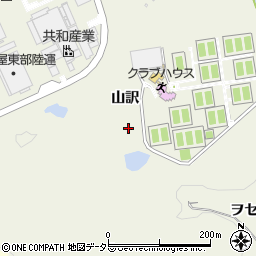 愛知県豊田市篠原町山訳周辺の地図